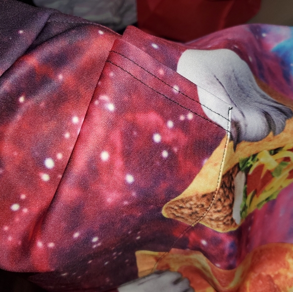 Cat Galaxy pizza taco hoodie - Picture 5 of 6